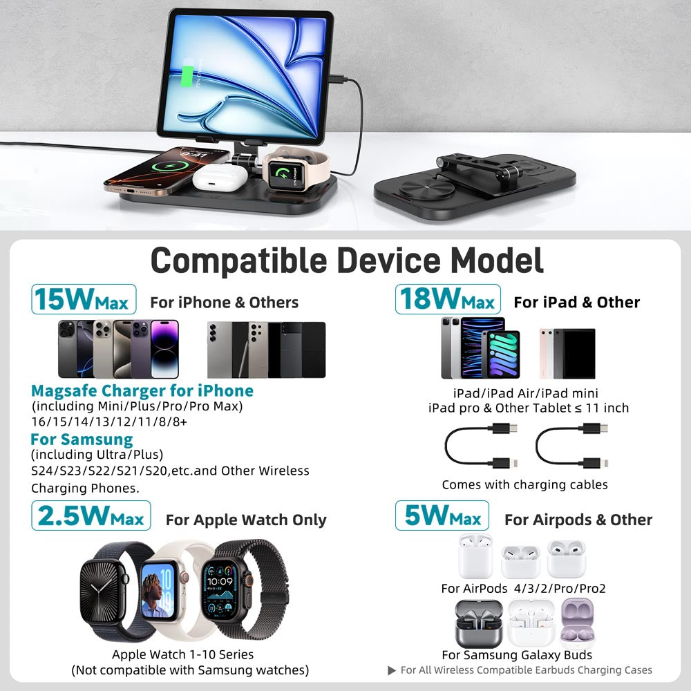 Elecdov C12N 4 In 1 Magnetic Charging Wide Compatibility Various  iPhone devices