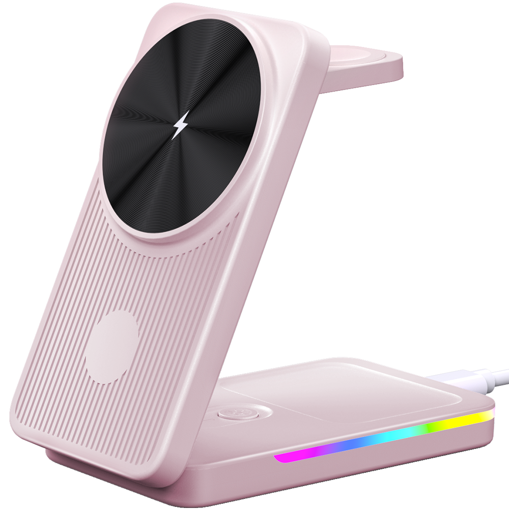 Magnetic Wireless Charger for Samsung Galaxy S26 Ultra/S25/S24/Z Fold/Z Flip 7, Foldable Mag-safe Charging Station for Samsung Galaxy Watch Ultra/8/7/6, 3-in-1 Travel Charger for Galaxy Buds 3 Pro