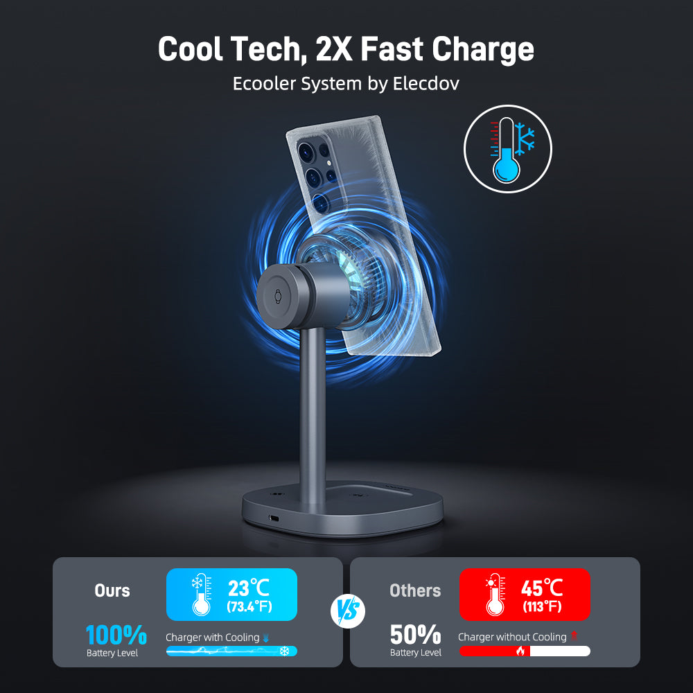Elecdov W98S 3 In 1 Magnetic Charging Cool Tech, 2X Fast Charge Ecooler System by Elecdov