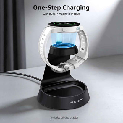 Elecdov WC01J 2 In 1 Magnetic Charging Station for Garmin