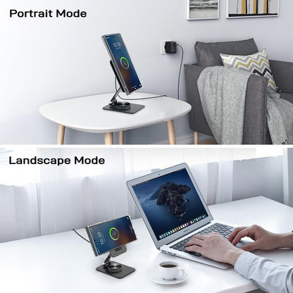 Elecdov Z5 Samsung Magnetic Charging Station Works in both landscape and portrait orientation
