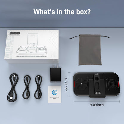 4 in 1 Wireless Charging Station for Apple iPhone Watch Earbud iPad Multiple Devices